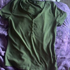 SHEIN Olive Short Sleeve Tee